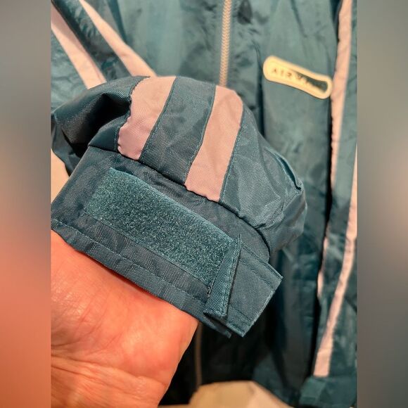 Vintage Airwalk windbreaker 🔥 teal & grey 🔥 excellent condition 🔥 medium - Picture 3 of 9
